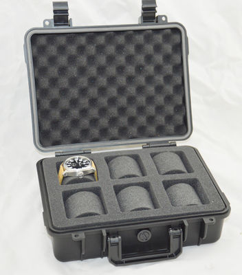 Black Plastic Waterproof Watch Box ABS PP Alloy IP67